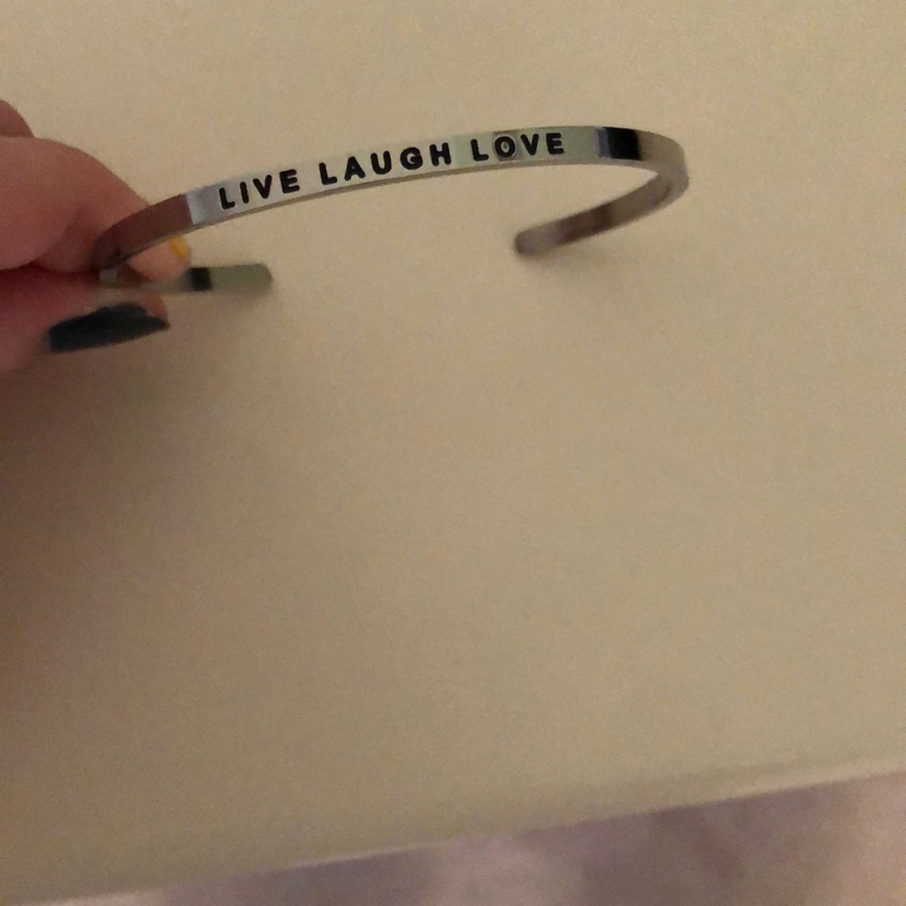 MantraBand live laugh love cuff bracelet